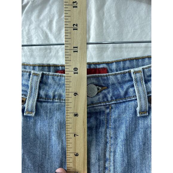 Levis Womens Blue 519 Low Flare Stretch Denim Jean Pants Size 11 JR M - Picture 7 of 13